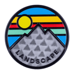 FlexStyle Holographic Flat mountain landscape emblem